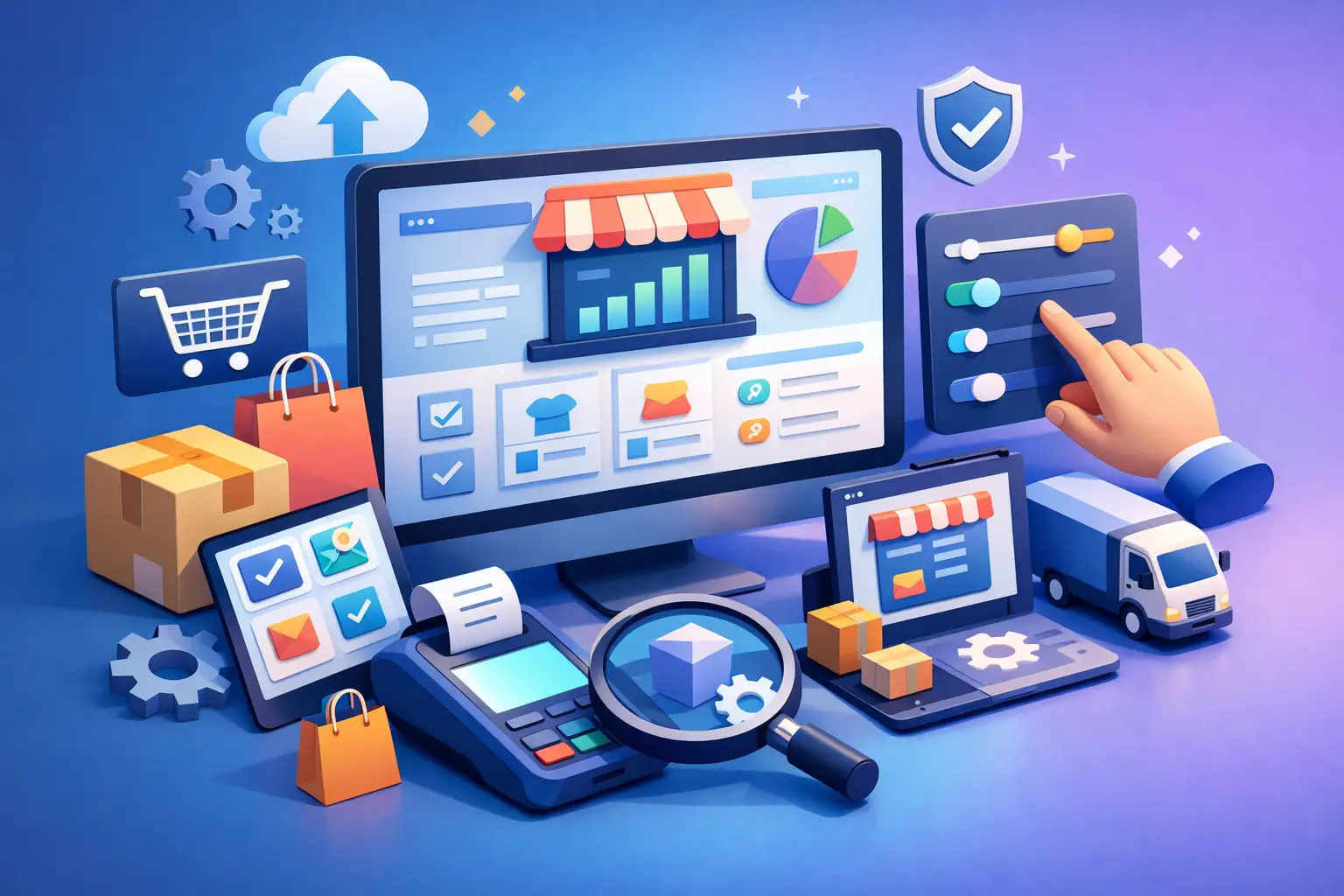 Webshop adminisztrációs rendszer beállítása