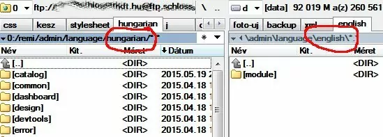 Hogyan telepítsünk Opencart sablont 6 sablon nyelvi fájl telepítés