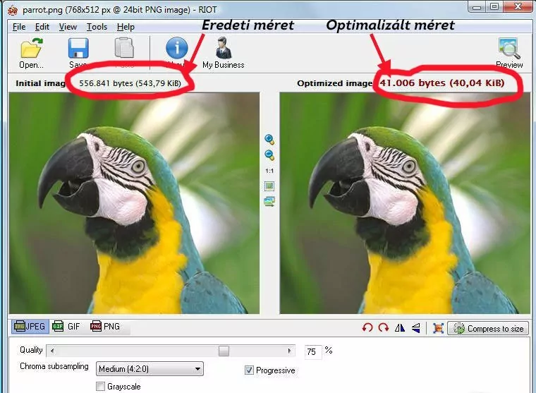 A jó fotó alapkövetelmény 2 képek optimalizálása
