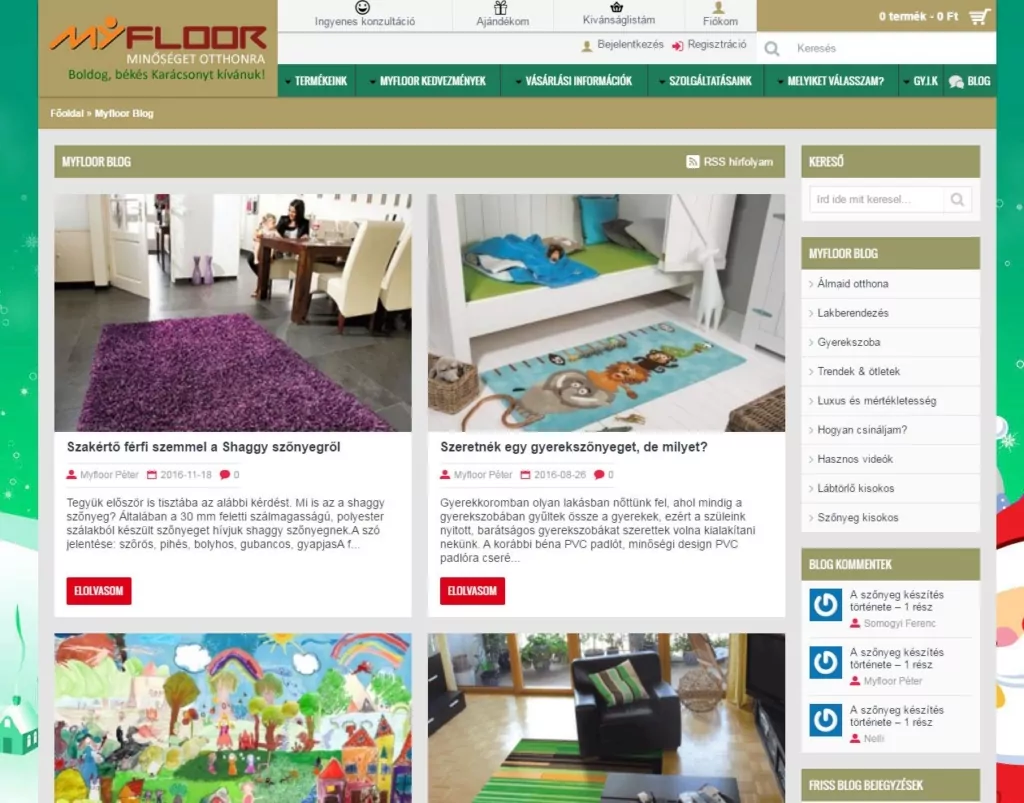 5 példa miért jó webáruház mellé a blog 9 webáruház myfloor