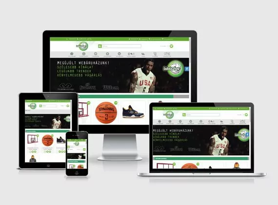 labdashop webáruház készítés
