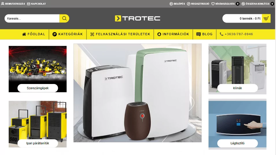 Webáruház készítés 16 lpv