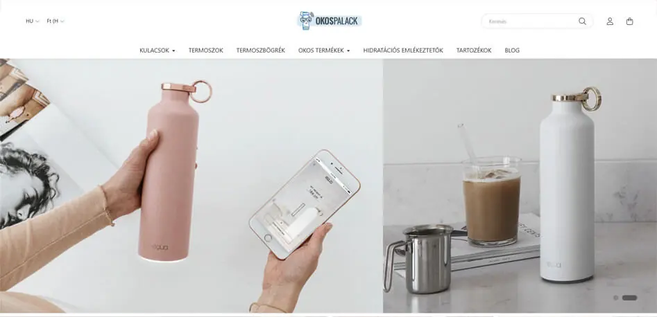 Webáruház készítés 15 okospalack